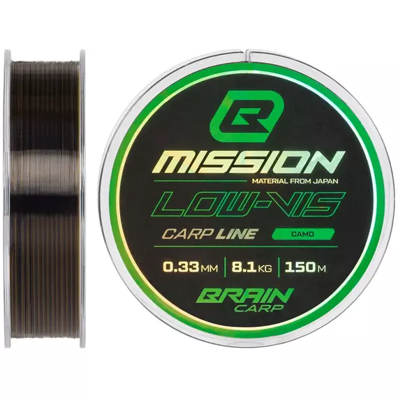 Волосінь Brain Mission Carp Line (Camo) 150m 0.33mm 8.1kg, фото 